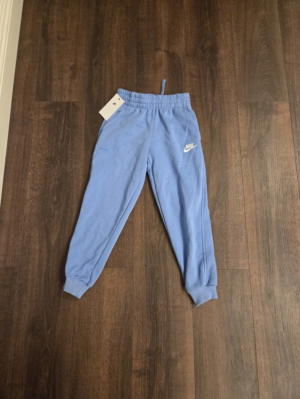 Nike Kids' Light Blue Logo Jogger Bottoms